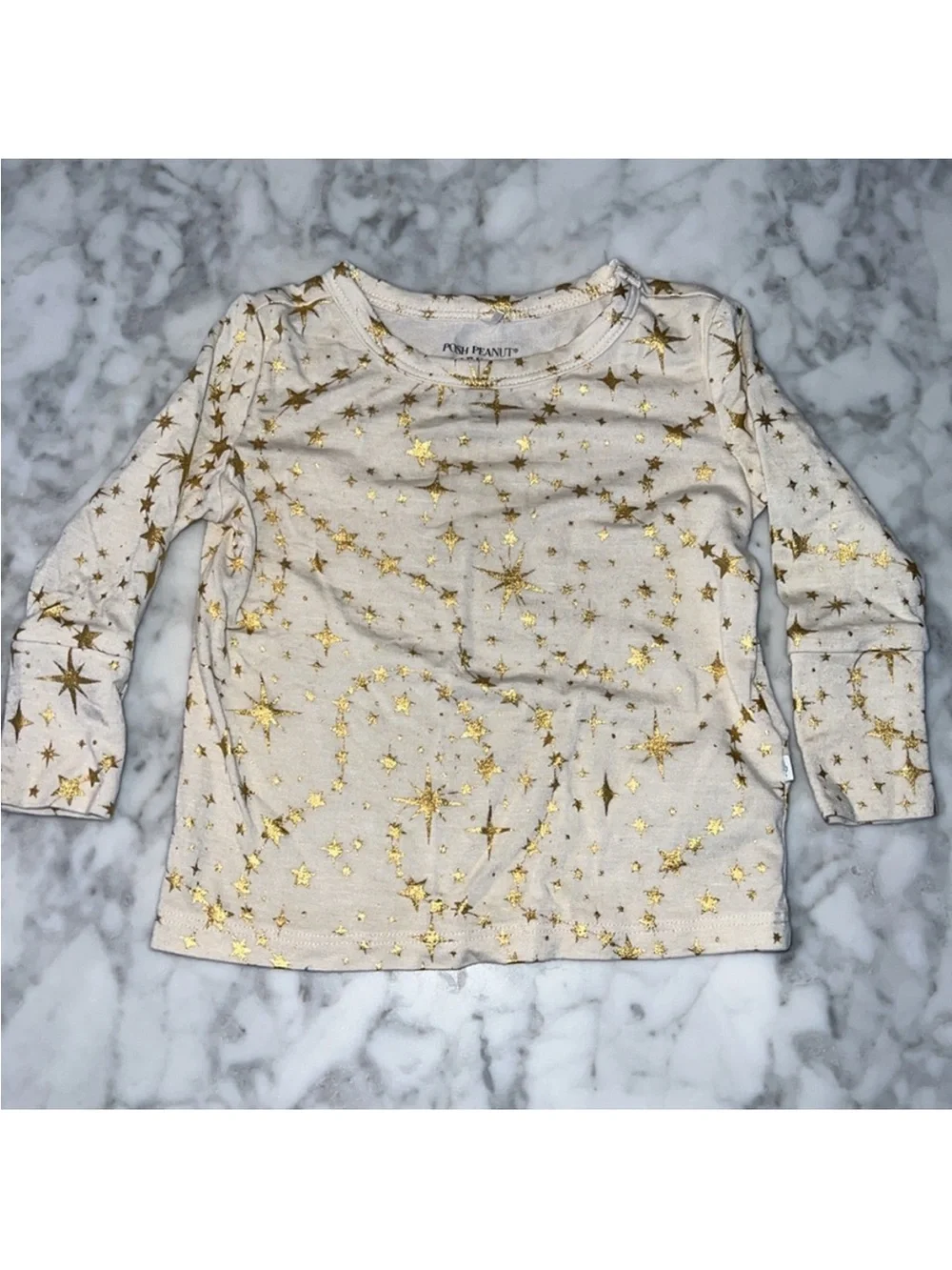 Posh Peanut Gold Star set 6-12 months